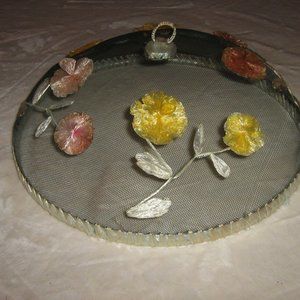 Mesh And Wire Floral Food Cover For Outdoor Dining $5.00 ADD ON ITEM